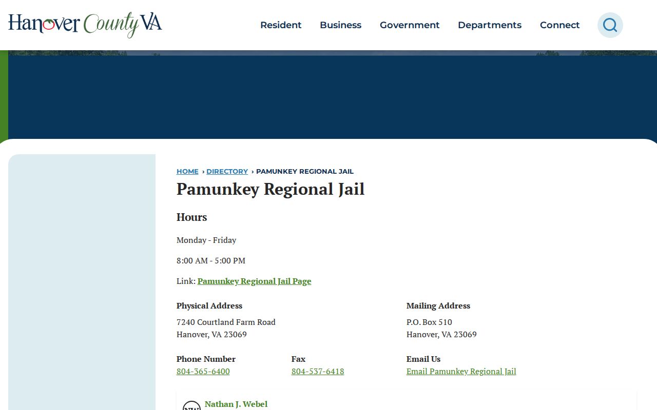 New Kent County arrest warrant reference, Hanover County regional jail and magistrate directory